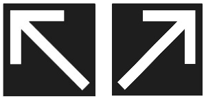תמרור: נתיב יציאה (מהבהב)