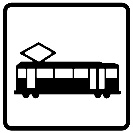תמרור: רכבת מקומית.