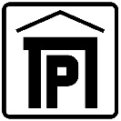 תמרור: חניה מקורה.
